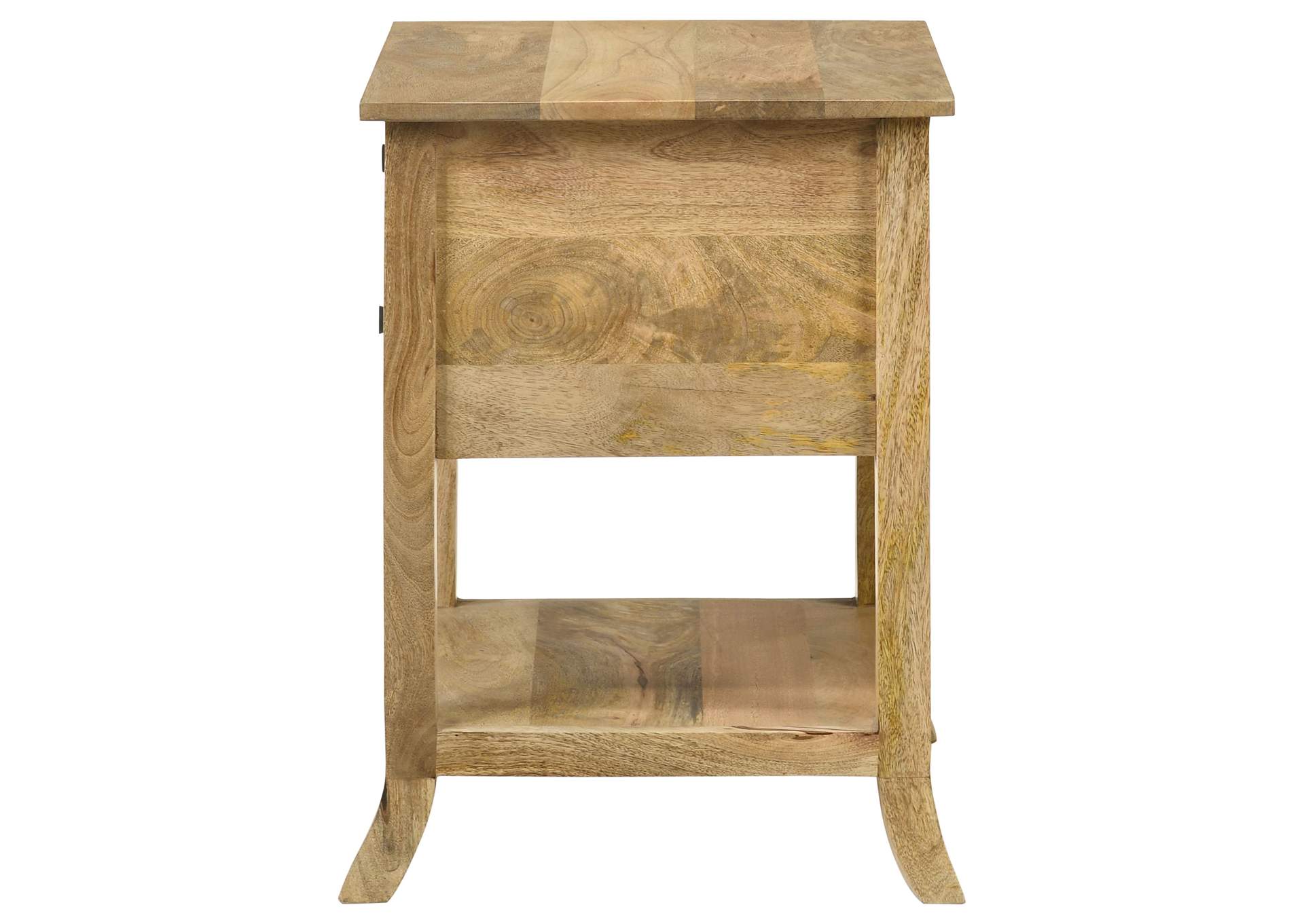 Russo 2-drawer Accent Table with Open Shelf Natural Mango,Coaster Furniture