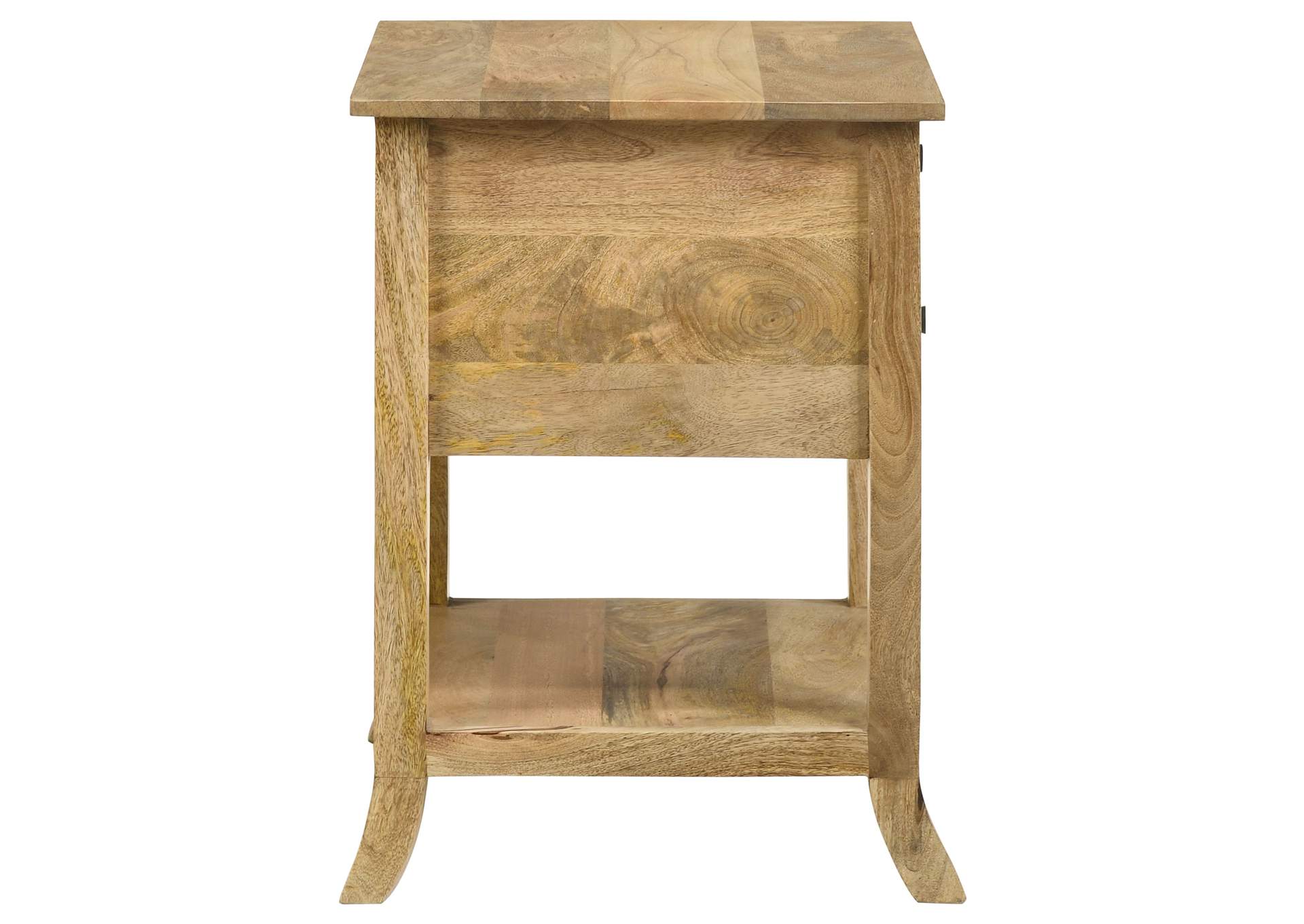 Russo 2-drawer Accent Table with Open Shelf Natural Mango,Coaster Furniture