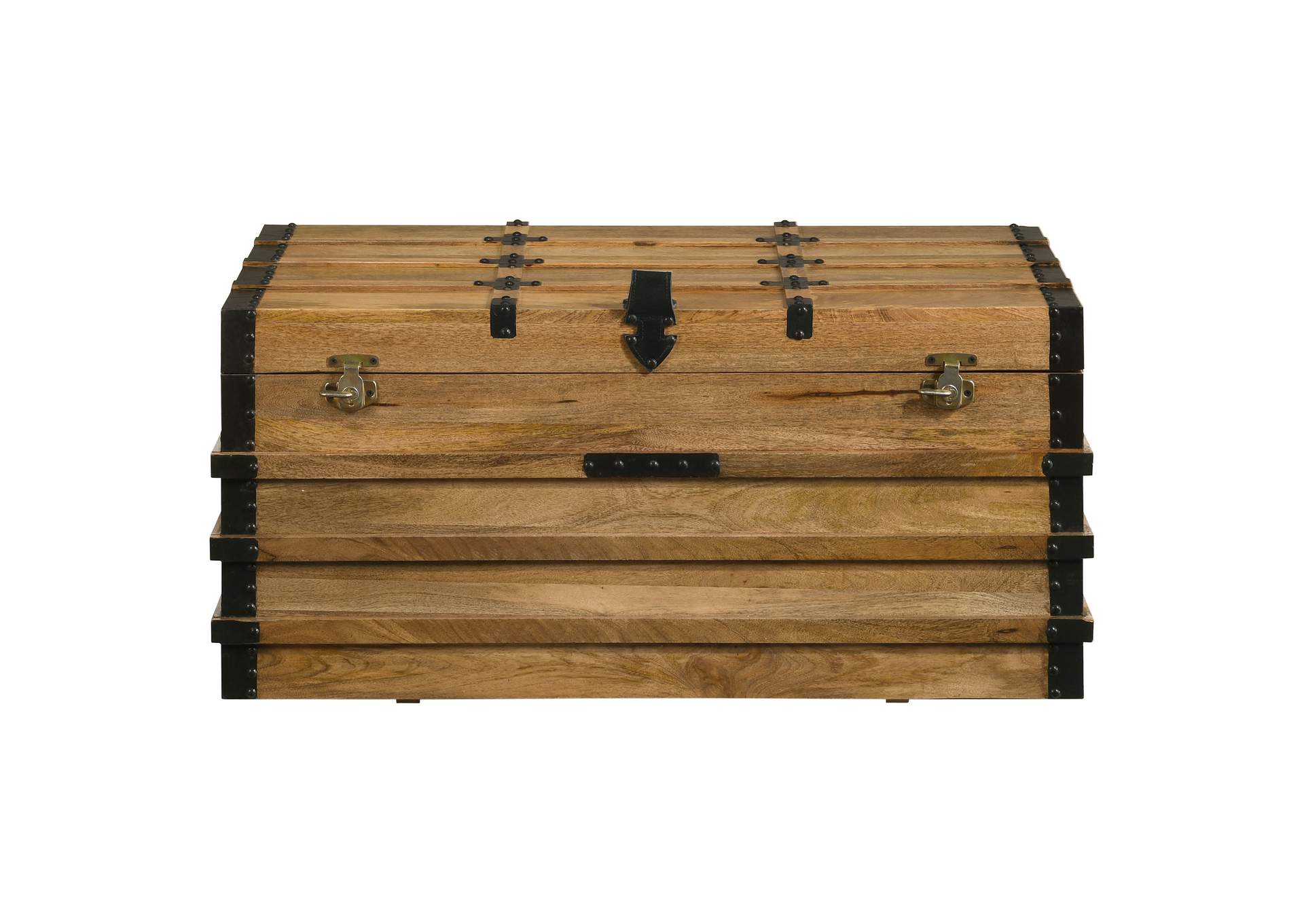 Simmons Rectangular Storage Trunk Natural and Black,Coaster Furniture