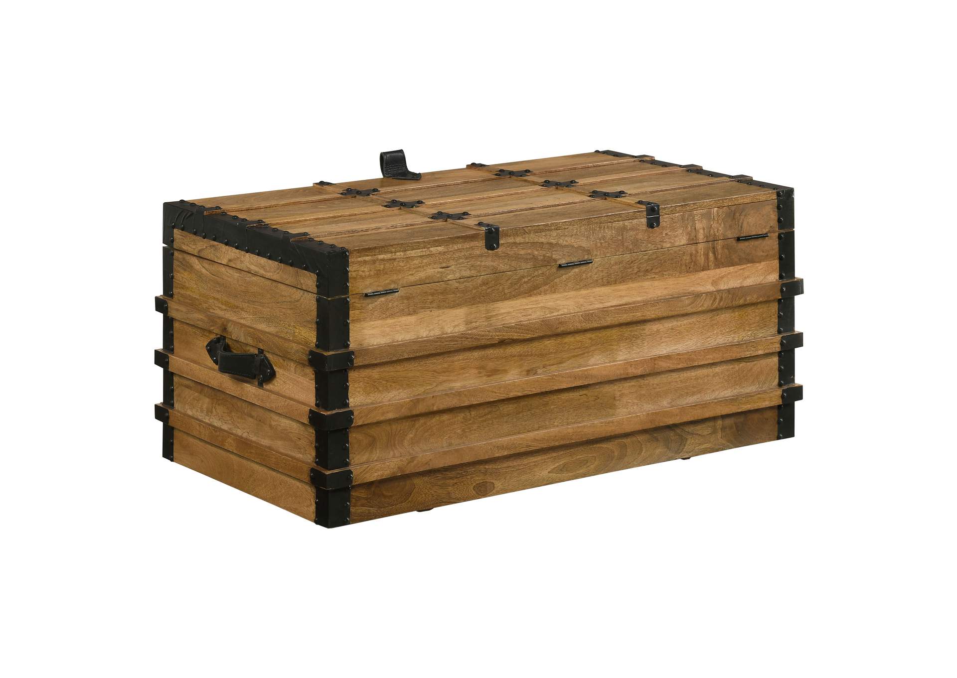 Simmons Rectangular Storage Trunk Natural and Black,Coaster Furniture