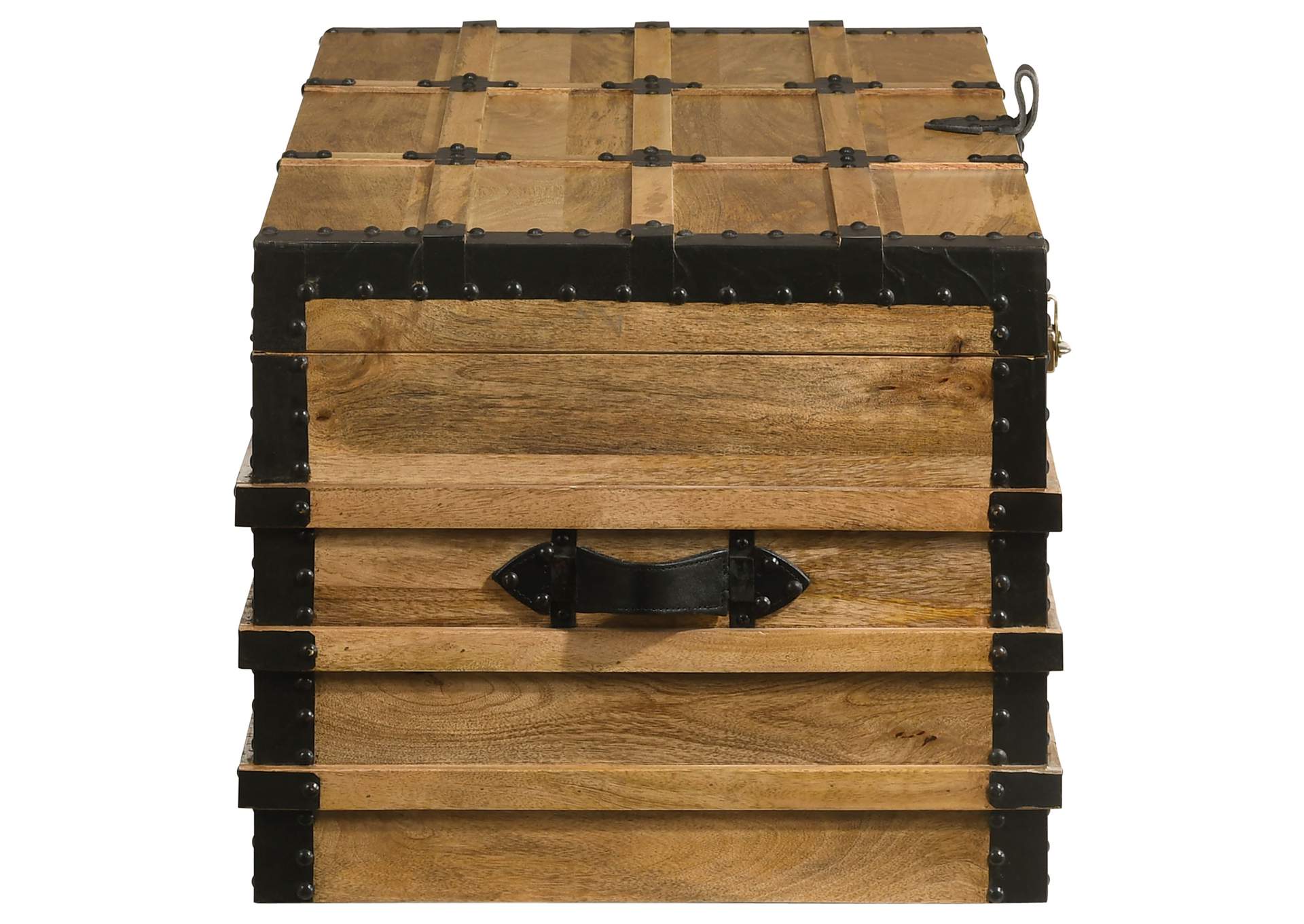 Simmons Rectangular Storage Trunk Natural and Black,Coaster Furniture