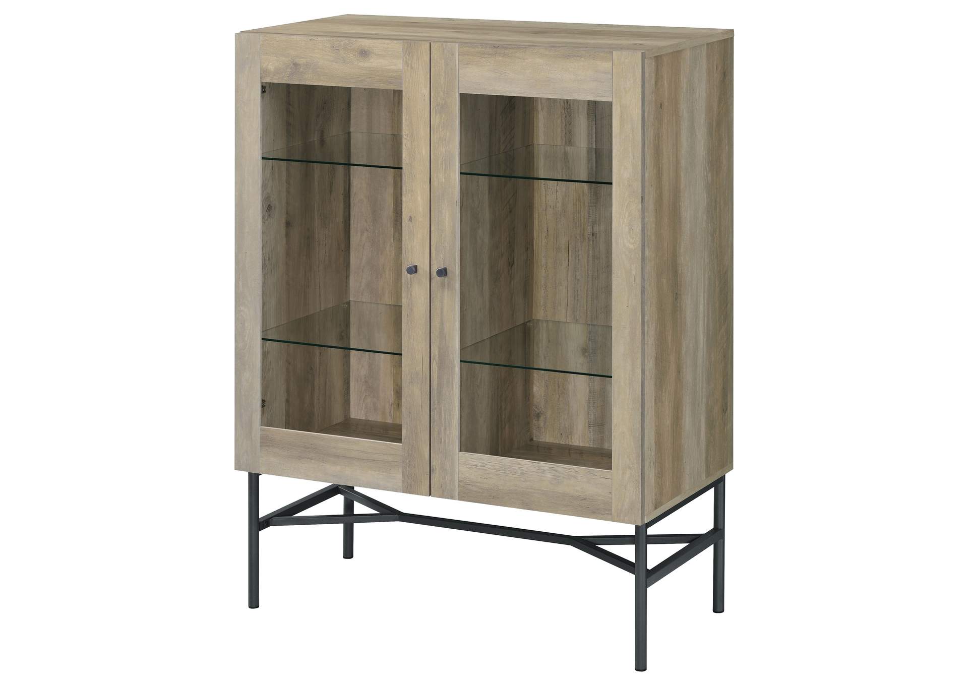 Bonilla 2-door Accent Cabinet with Glass Shelves,Coaster Furniture