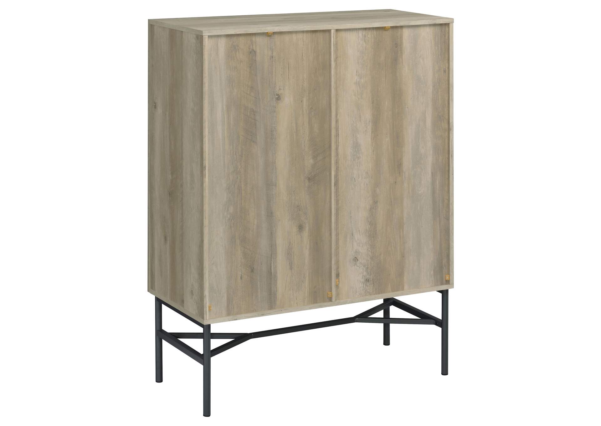 Bonilla 2-door Accent Cabinet with Glass Shelves,Coaster Furniture