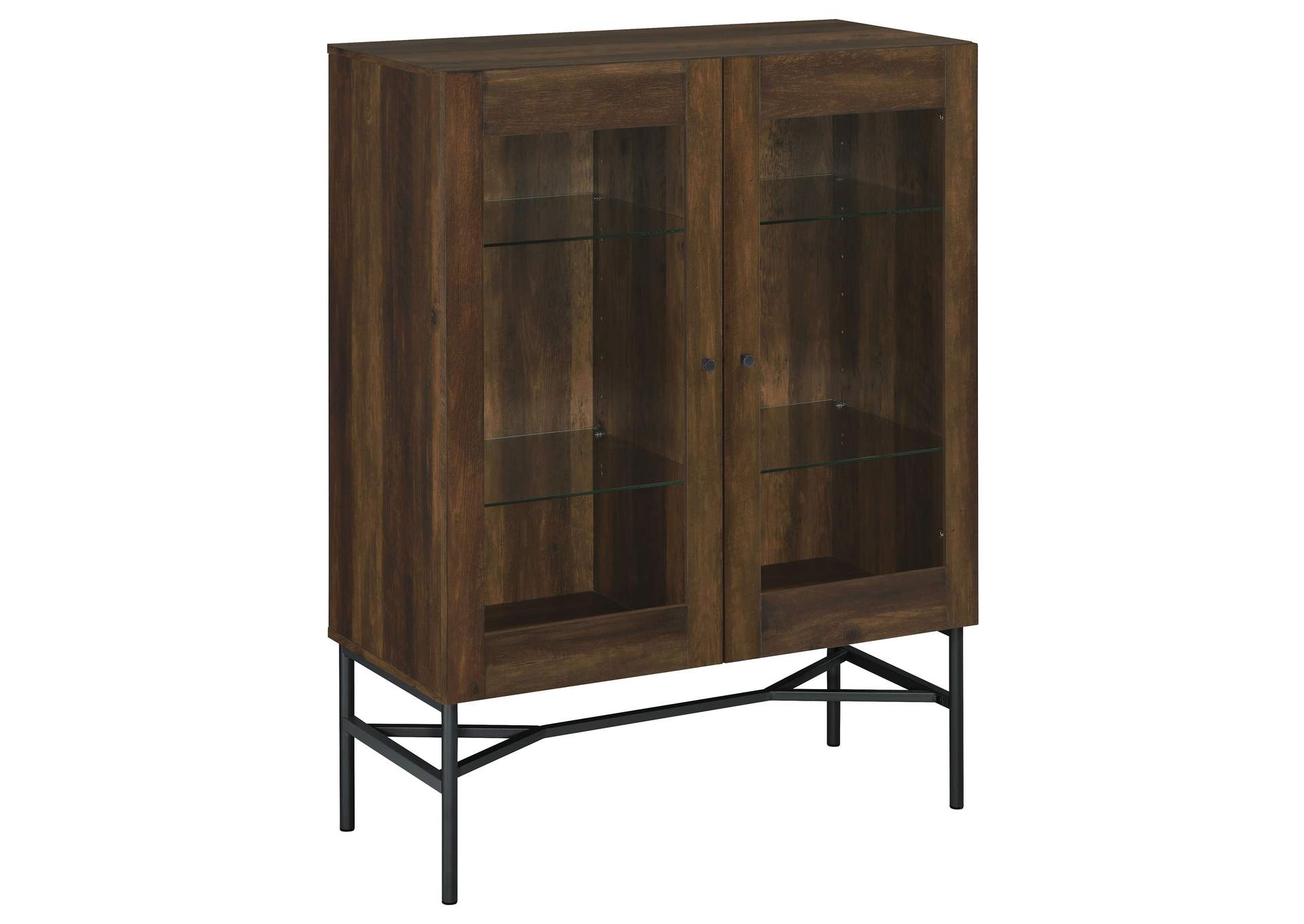 Bonilla 2-door Accent Cabinet with Glass Shelves,Coaster Furniture