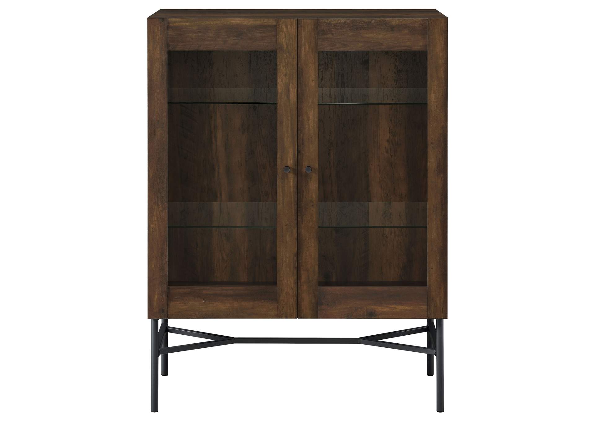 Bonilla 2-door Accent Cabinet with Glass Shelves,Coaster Furniture