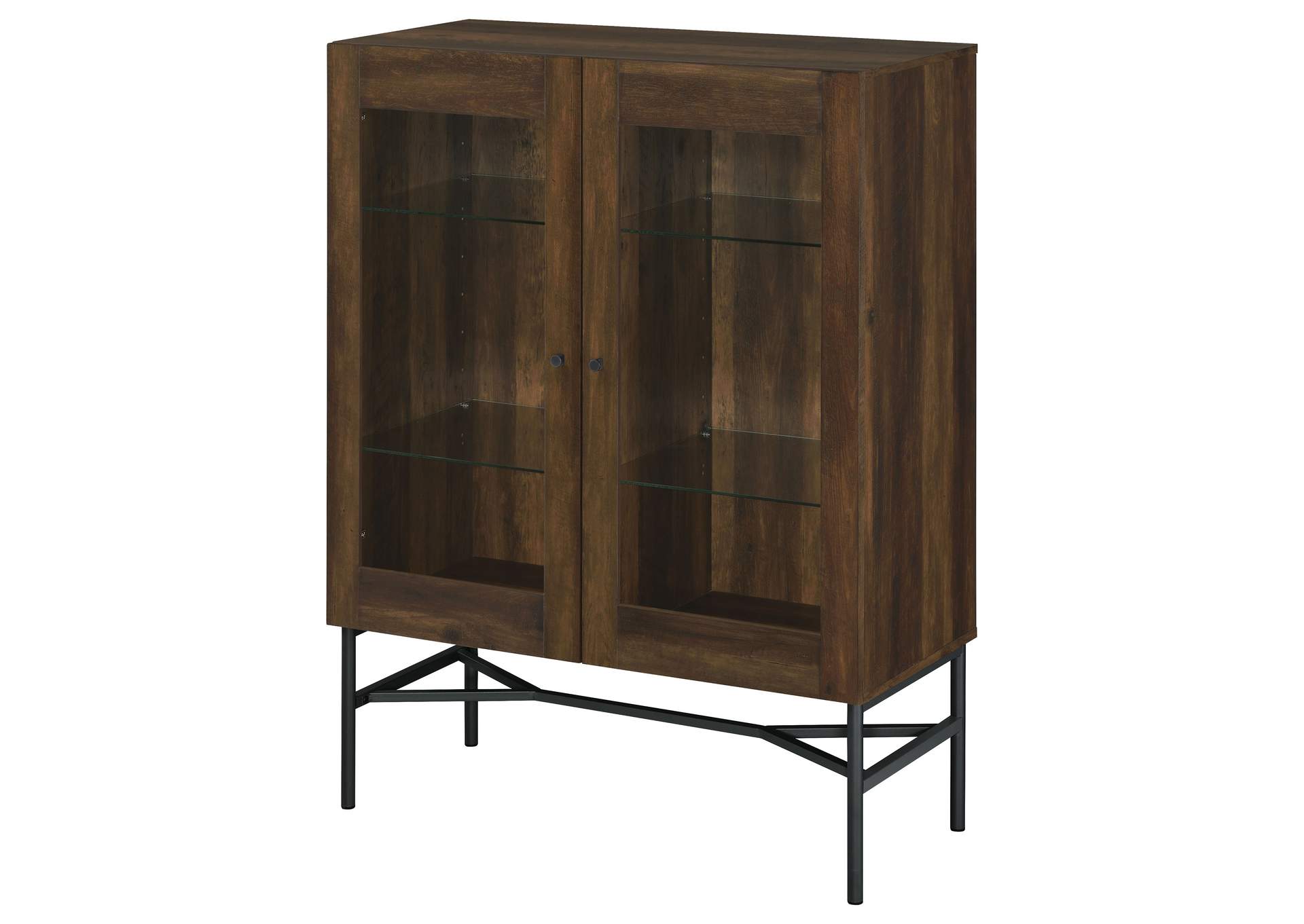 Bonilla 2-door Accent Cabinet with Glass Shelves,Coaster Furniture