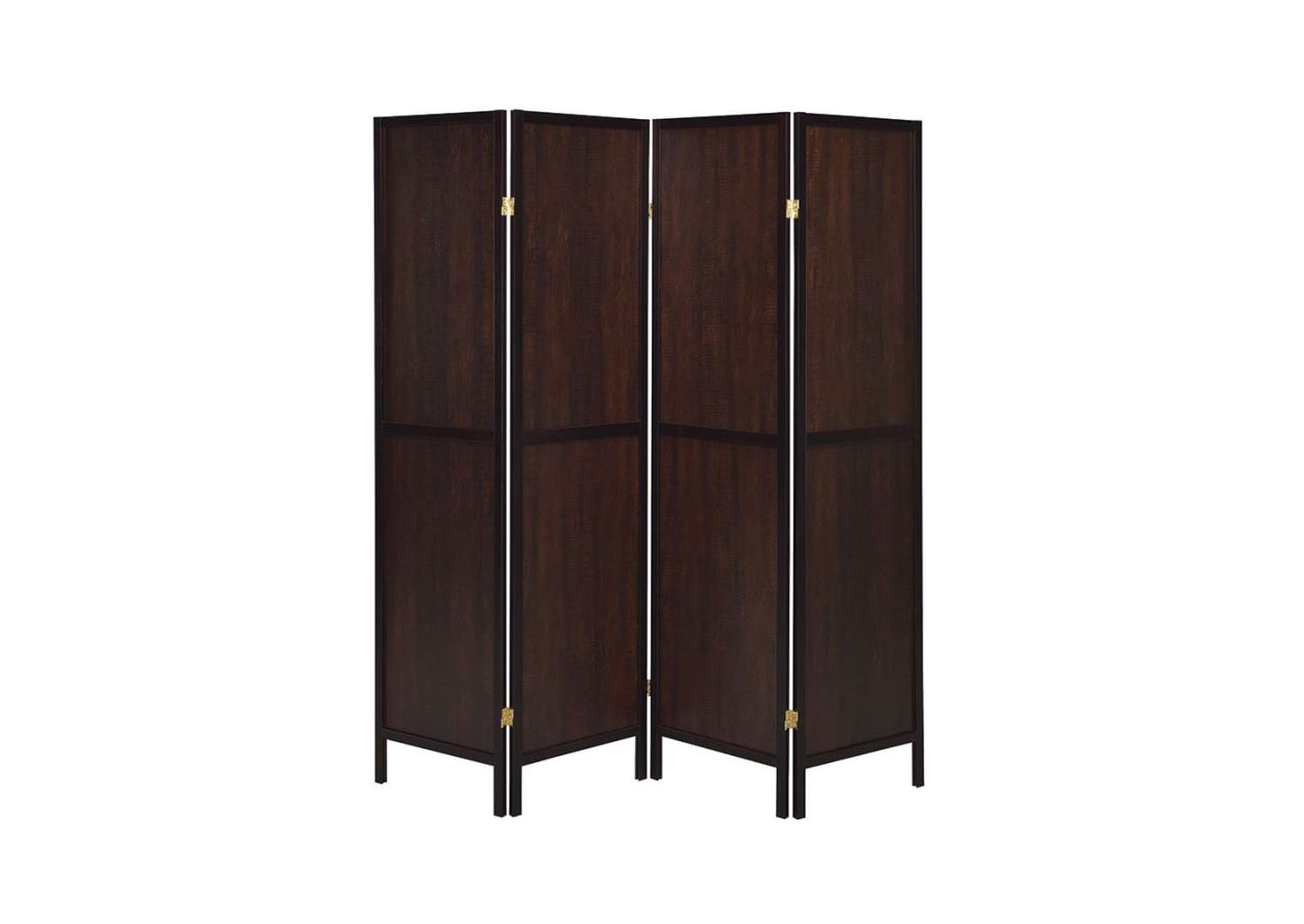 Deepika 4-panel Folding Screen Tobacco and Cappuccino,Coaster Furniture