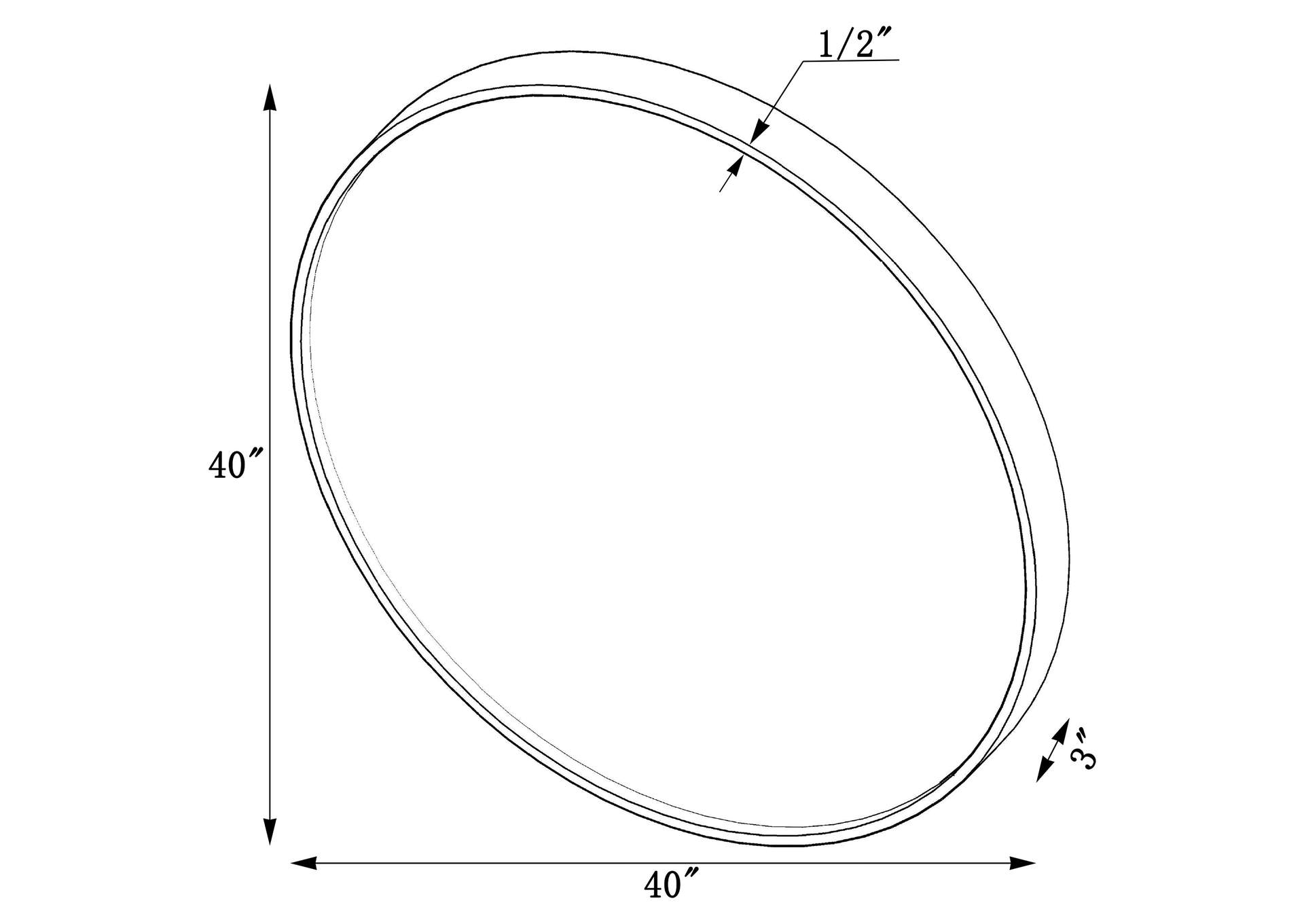 O'malley Round Mirror Brass,Coaster Furniture