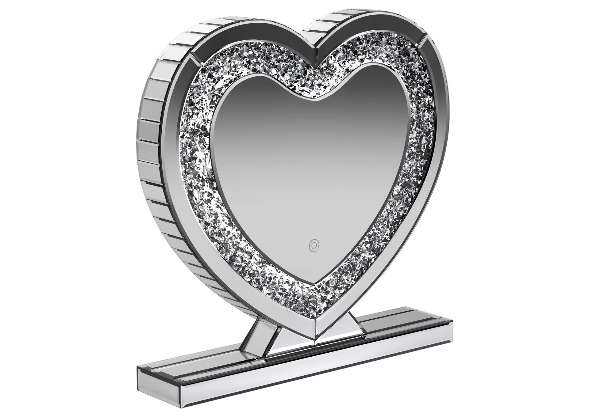 Euston Heart Shape Table Mirror Silver,Coaster Furniture