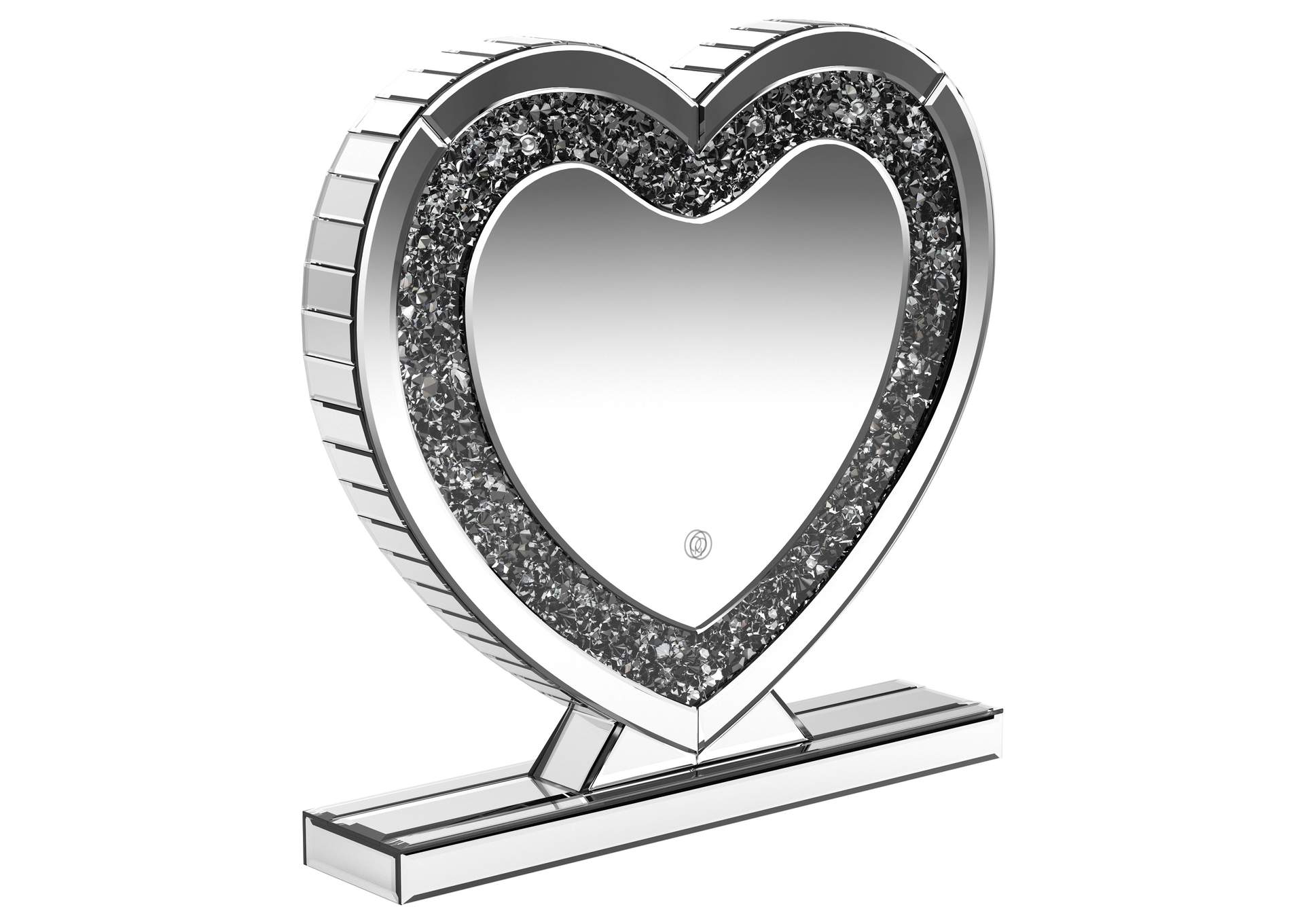 Euston Heart Shape Table Mirror Silver,Coaster Furniture