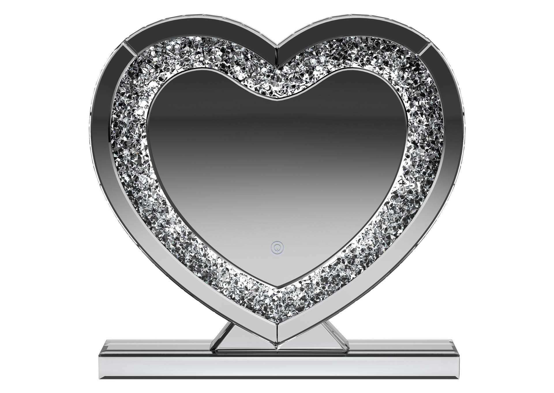 Euston Heart Shape Table Mirror Silver,Coaster Furniture