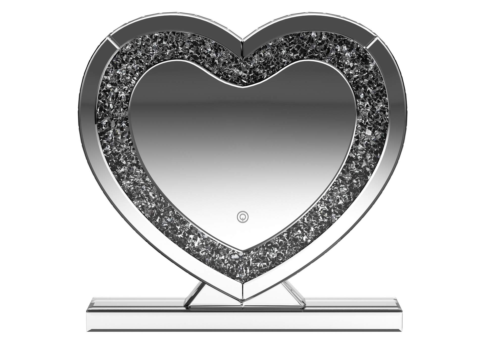 Euston Heart Shape Table Mirror Silver,Coaster Furniture