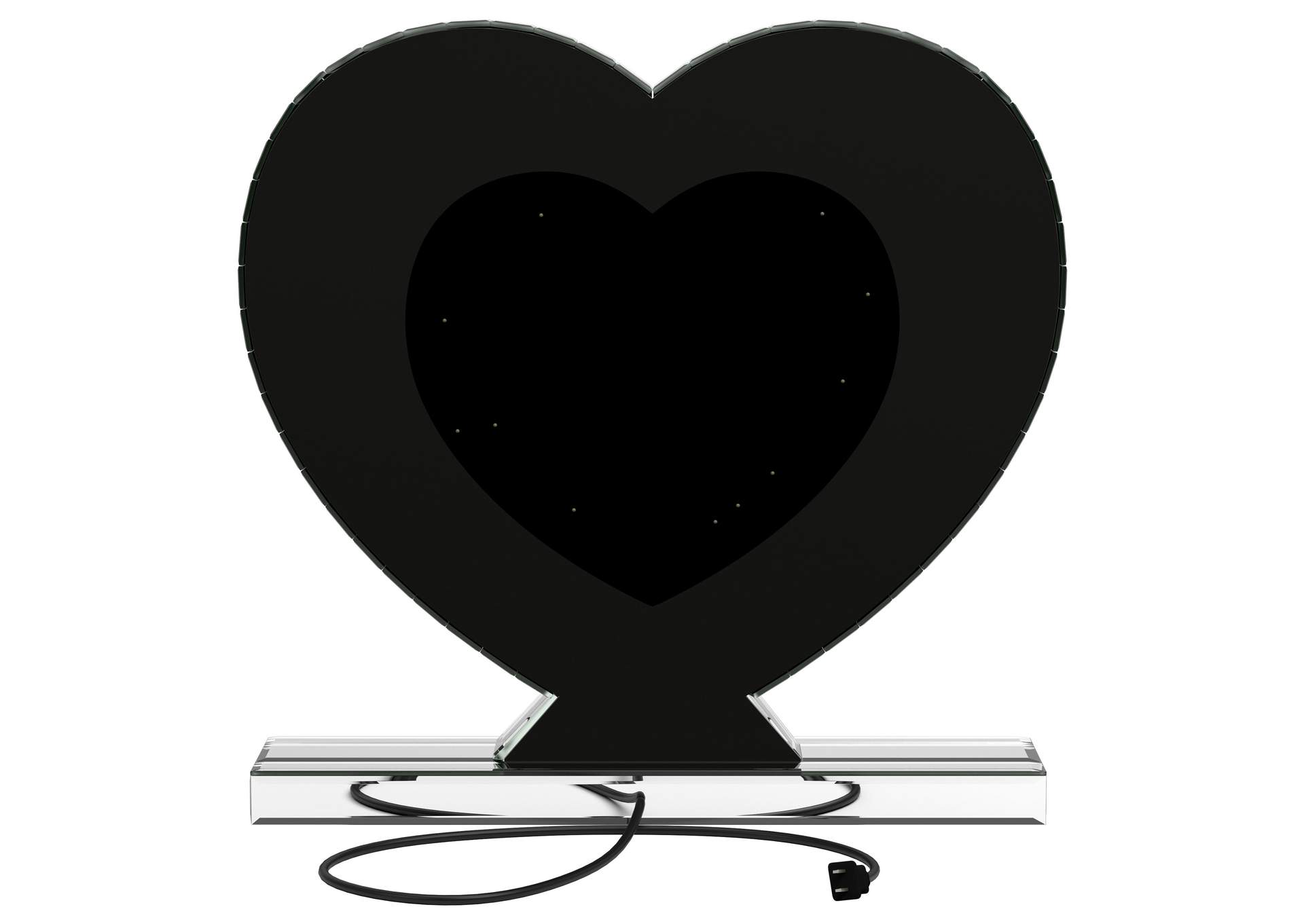 Euston Heart Shape Table Mirror Silver,Coaster Furniture