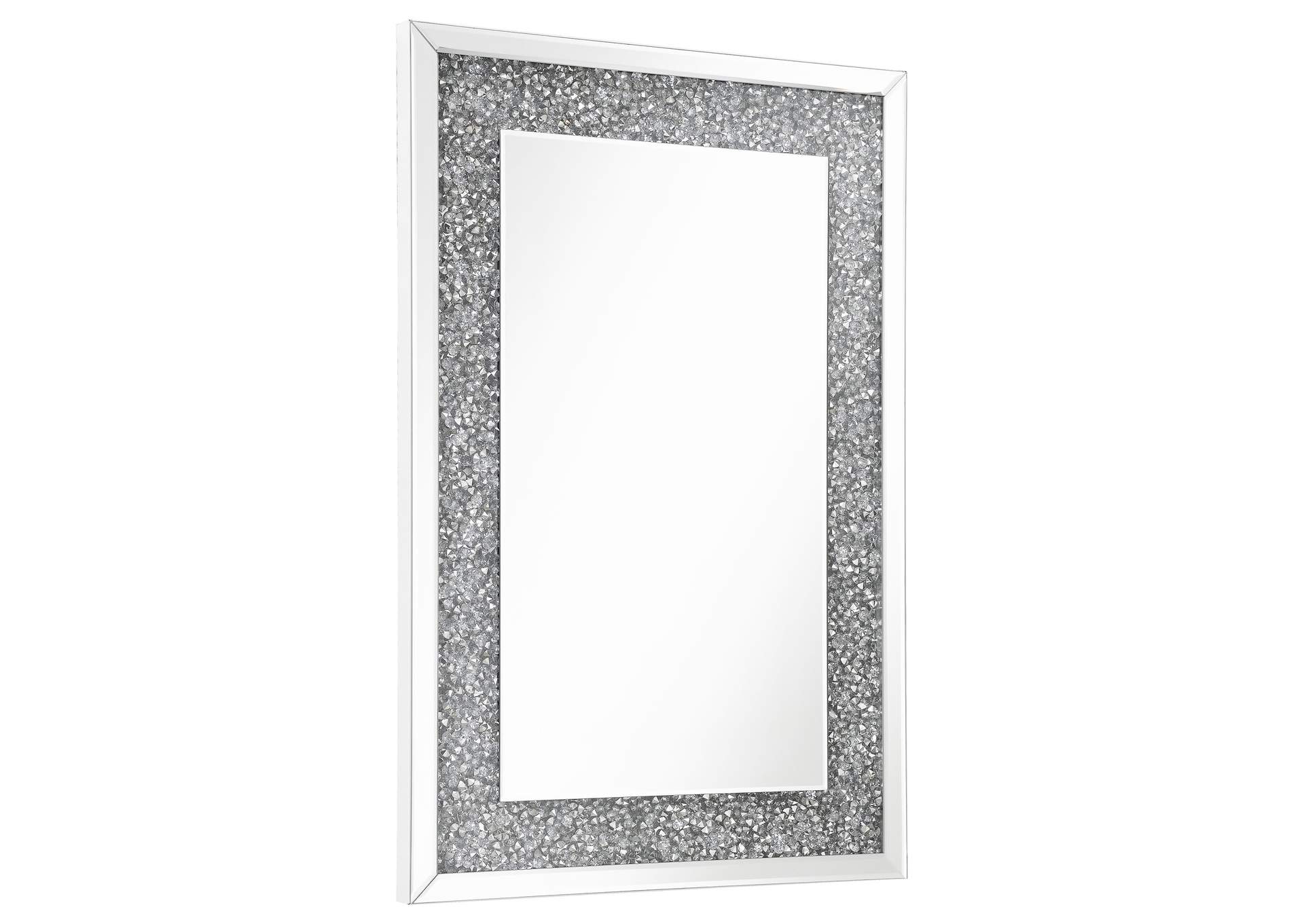 Valerie Crystal Inlay Rectangle Wall Mirror,Coaster Furniture