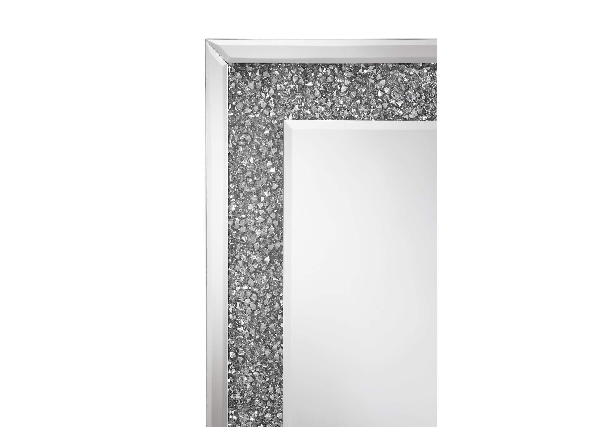 Sylvia Crystal Inlay Rectangle Floor Mirror,Coaster Furniture