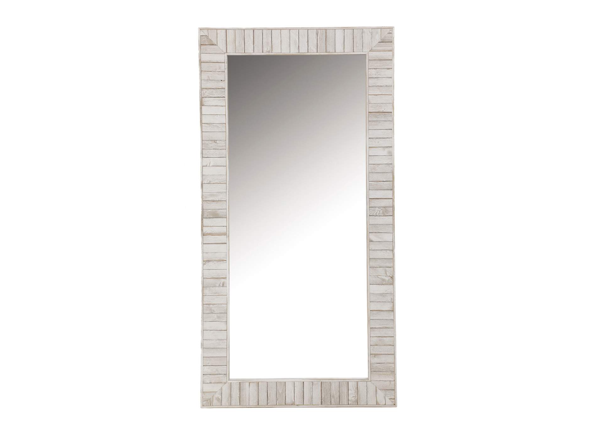 Pino Rectangular Wall Mirror White,Coaster Furniture