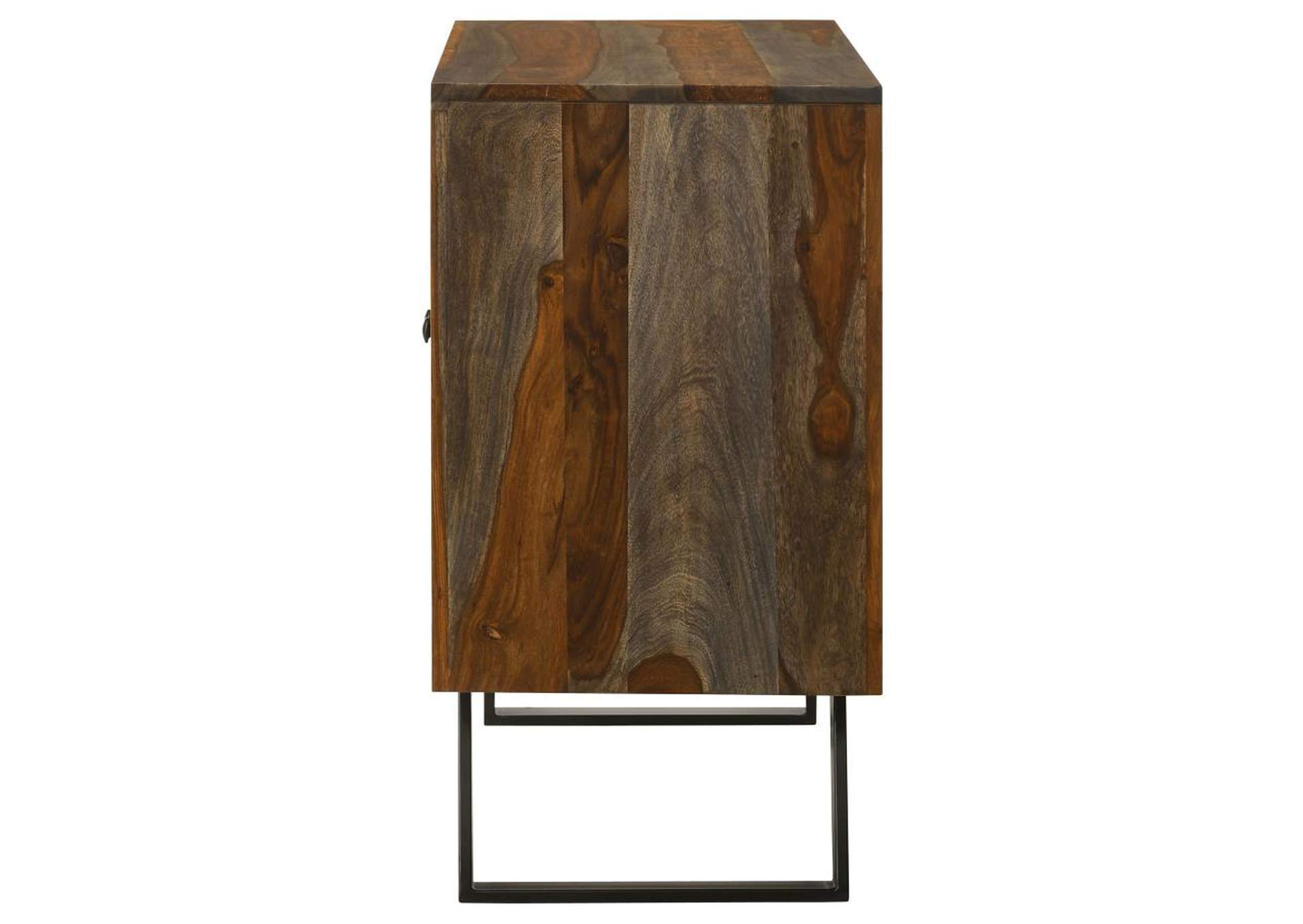 Mathis Sled Base Accent Cabinet Sheesham Grey,Coaster Furniture