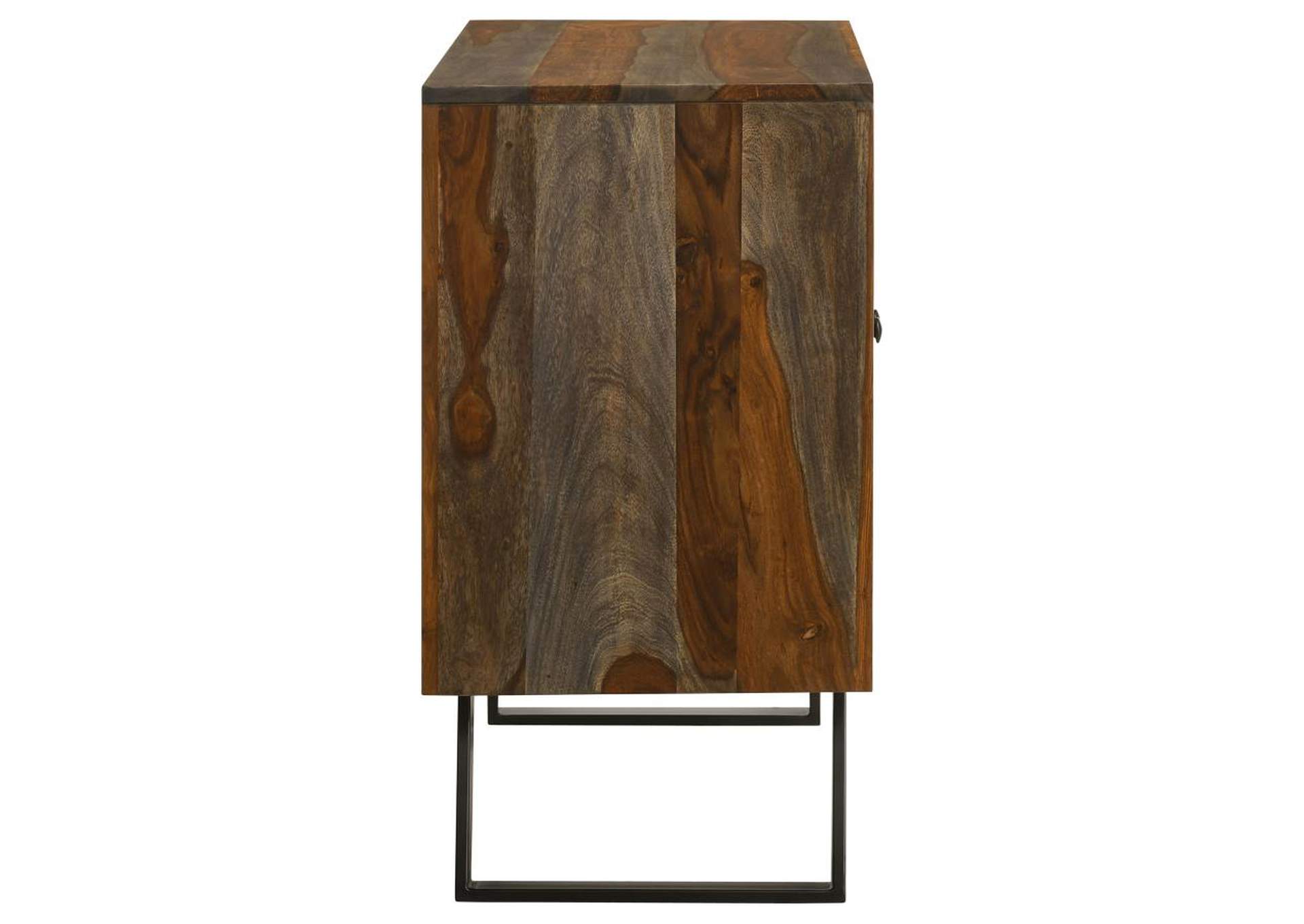 Mathis Sled Base Accent Cabinet Sheesham Grey,Coaster Furniture