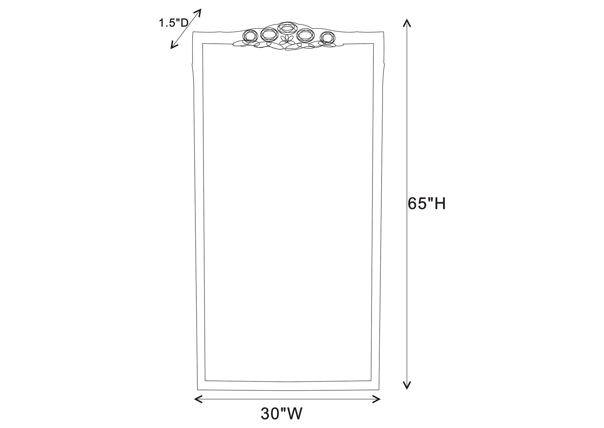 FULL LENGTH MIRROR,Coaster Furniture