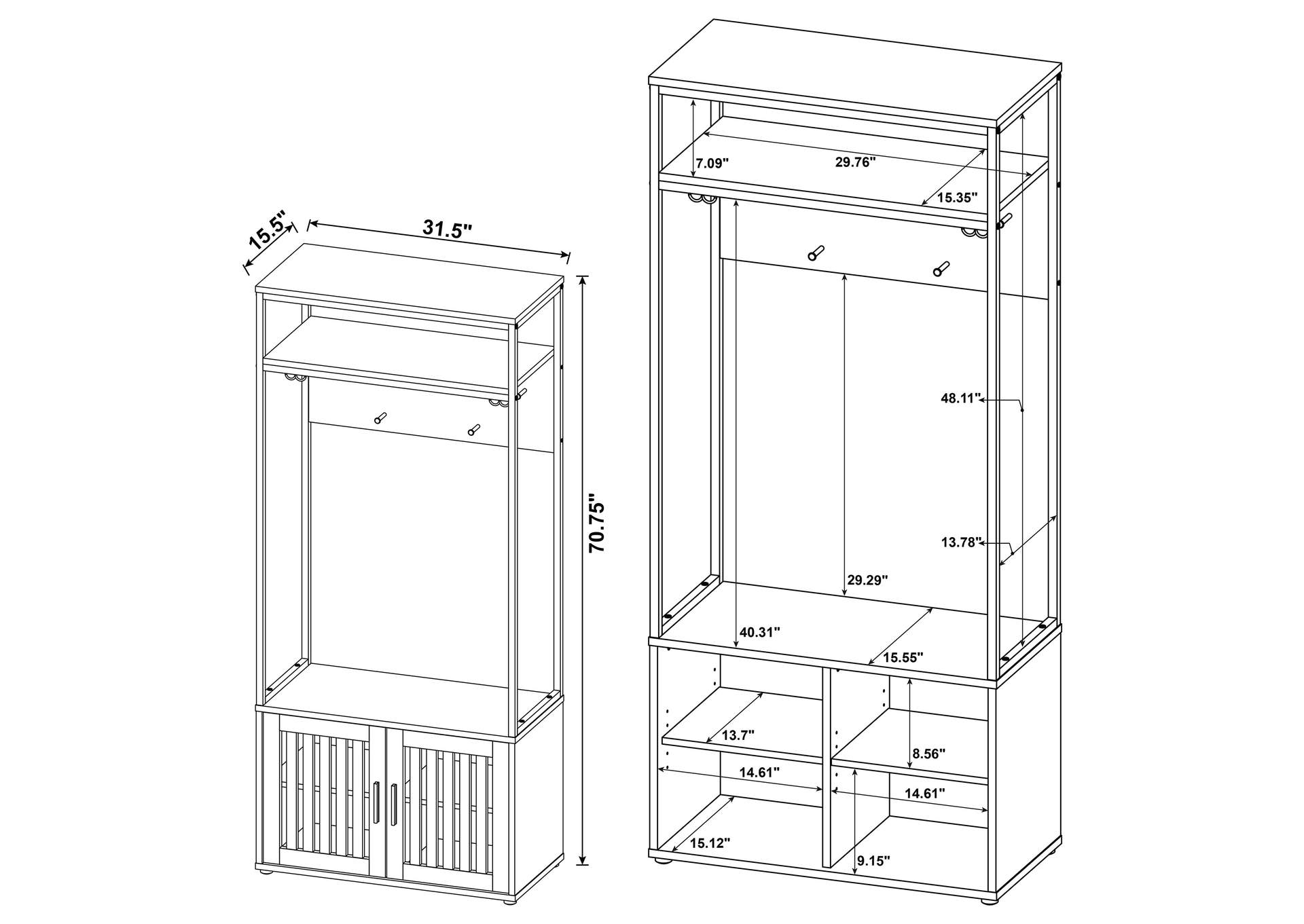 HALL TREE,Coaster Furniture