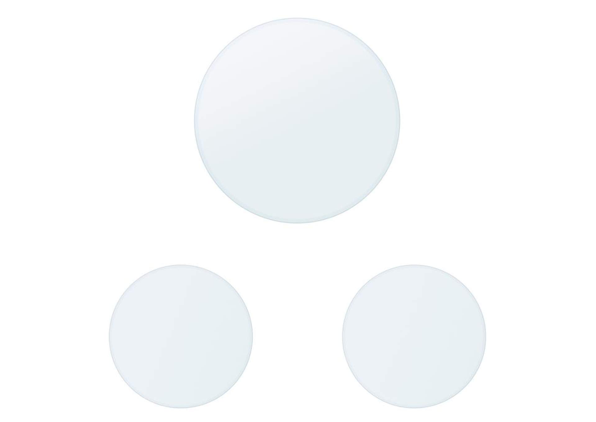 3-piece Occasional Glass Top Set Clear,Coaster Furniture