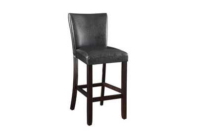 Image for Alberton Upholstered Bar Stools Black And Cappuccino (Set Of 2)