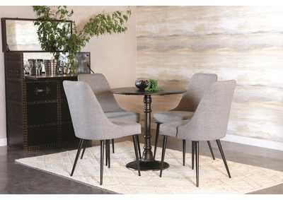 Oswego Round Bistro Dining Table Bronze,Coaster Furniture