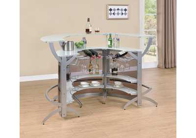 Bar Unit Smoked and Silver (Set of 3)