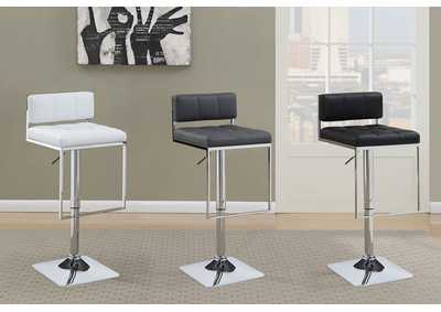 Alameda Adjustable Bar Stool White and Chrome,Coaster Furniture