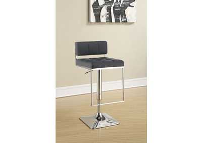 Alameda Adjustable Bar Stool Chrome and Grey,Coaster Furniture