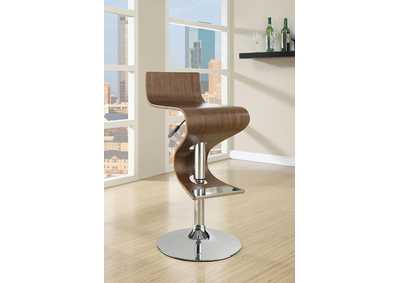 Adjustable Bar Stool Walnut and Chrome,Coaster Furniture