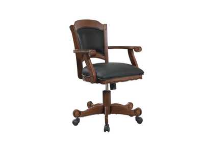Image for Turk Game Chair with Casters Black and Tobacco