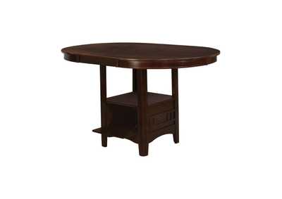 Image for Lavon Oval Counter Height Table Warm Brown