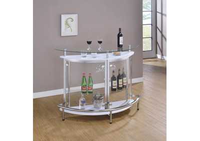 Image for Amarillo 2-Tier Bar Unit White And Chrome