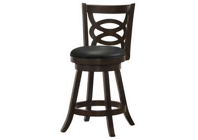 Calecita Swivel Counter Height Stools with Upholstered Seat Cappuccino (Set of 2),Coaster Furniture