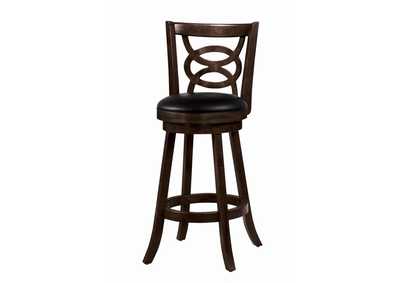 Image for Calecita Swivel Bar Stools With Upholstered Seat Cappuccino (Set Of 2)