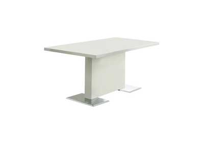 Image for Nameth Contemporary White Dining Table