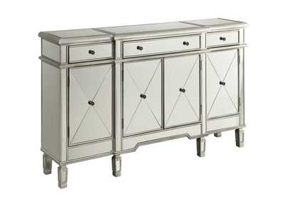 Image for 4-Door Wine Cabinet Clear Mirror