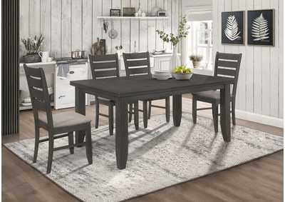 Dalila 5-piece Rectangular Dining Set Grey and Dark Grey,Coaster Furniture