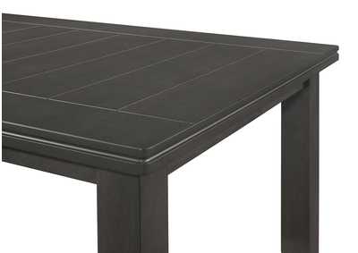 Dalila Rectangular Plank Top Dining Table Dark Grey,Coaster Furniture