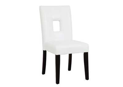 Image for Anisa Open Back Upholstered Dining Chairs White (Set of 2)