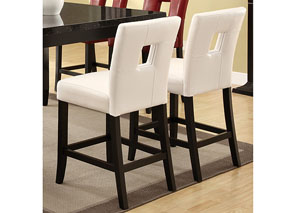 Image for White & Cappuccino Bar Stool (Set of 2)