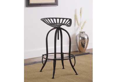 Image for Antique Black Adjustable Bar Stool