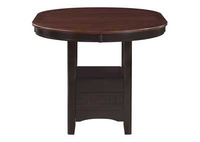 Lavon Oval Counter Height Table Light Chestnut and Espresso,Coaster Furniture