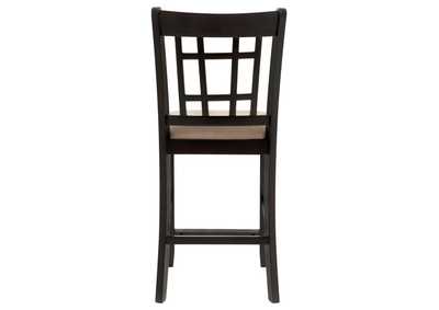 Lavon Lattice Back Counter Stools Tan and Espresso (Set of 2),Coaster Furniture