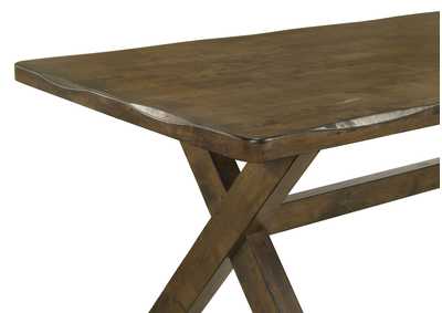 Alston X-shaped Dining Table Knotty Nutmeg,Coaster Furniture