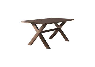 Image for Alston Rustic Knotty Nutmeg Dining Table