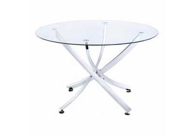 Image for Walsh Contemporary Chrome Dining Table