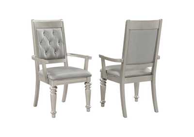 Danette Open Back Arm Chairs Metallic (Set of 2),Coaster Furniture