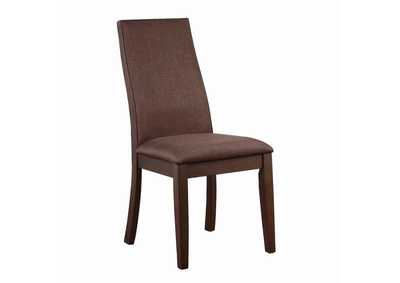 Spring Creek Upholstered Side Chairs Rich Cocoa Brown (Set of 2),Coaster Furniture
